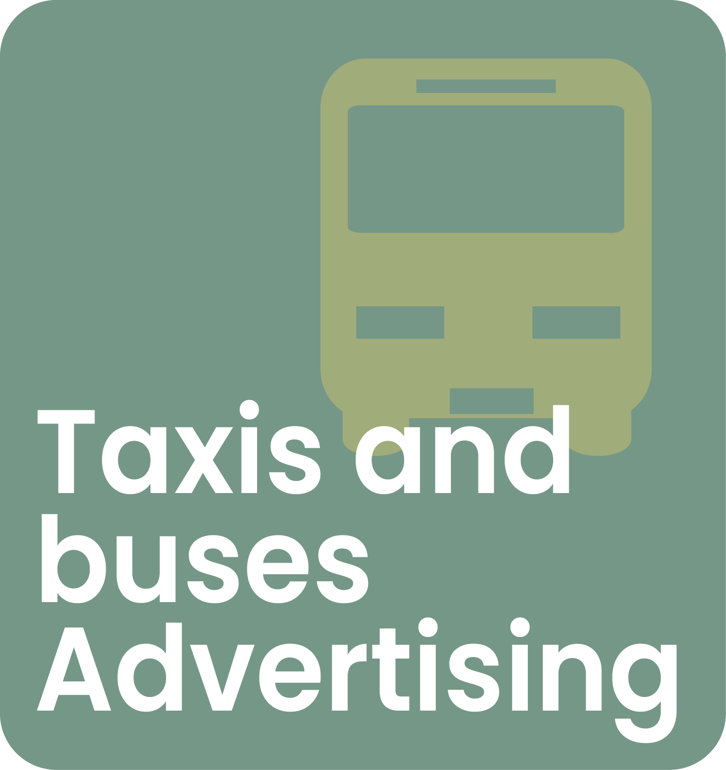 Taxis & buses advertising